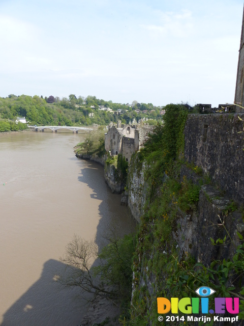 FZ005375 View over river from Chepstow castle